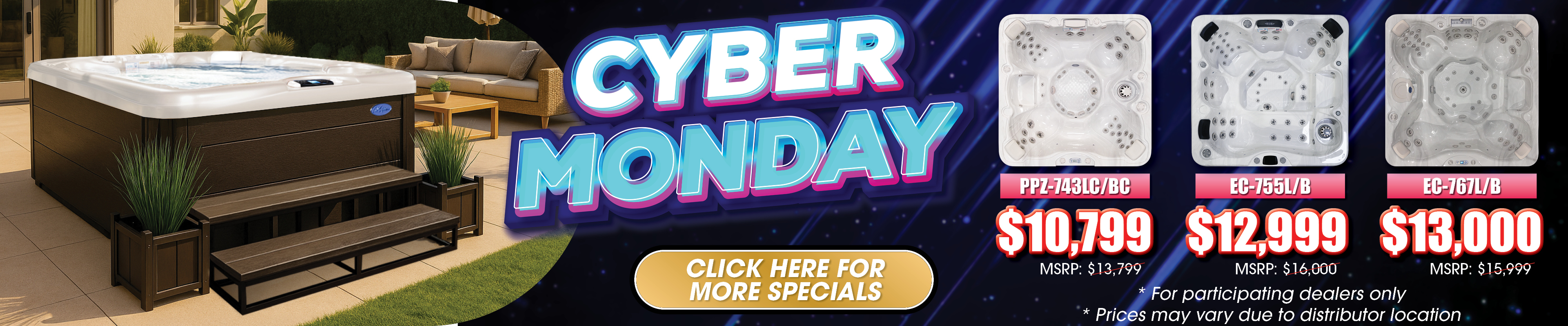 Calspas hot tub being used in a family setting - Owens Cross Roads